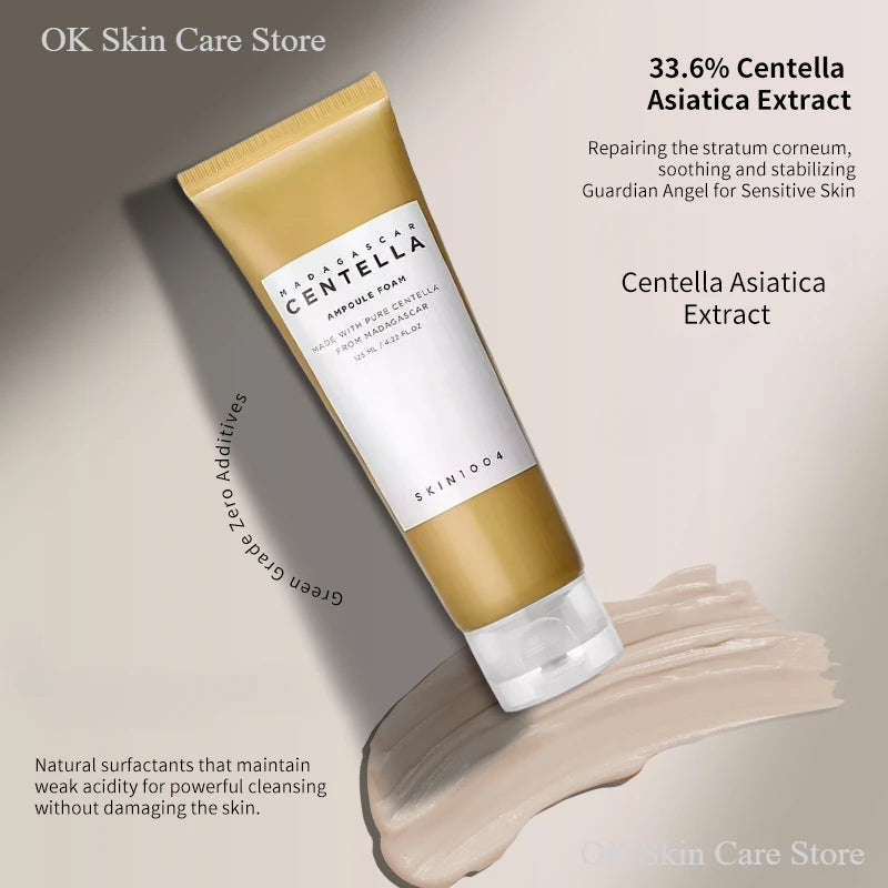 Korean Centella Skincare Ampoule Toner Cleanser Face Serum Cleaning Oil and Moisturizer Cream Skincare Kit Original Products Set