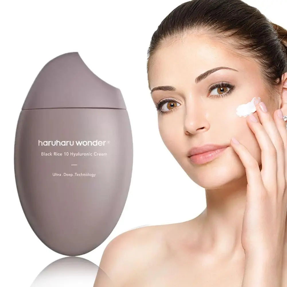 Brand Black Rice 10 Hyaluronic Acid Cream Korean Haruharu Wonder 50ml Efficient Moisturizing Fade Fine Line Toning Essence Cream