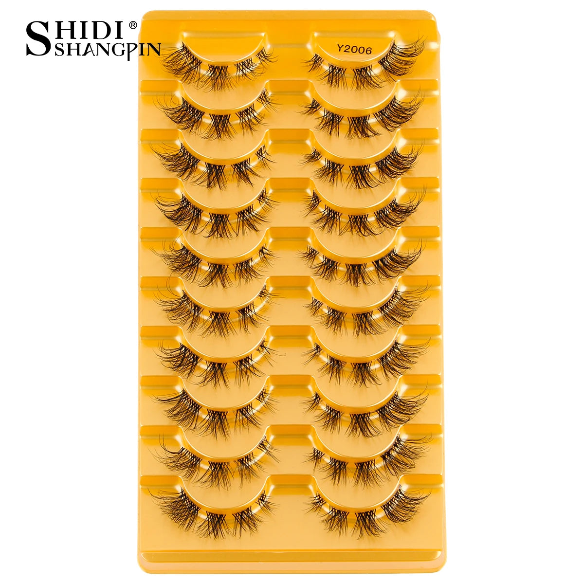 3/10 pairs Natural Lashes Mink Fluffy False Eyelashes Make up Tools Wispy Half Eyelashes 3D Cat Eye Eyelash Extensions Faux Cils