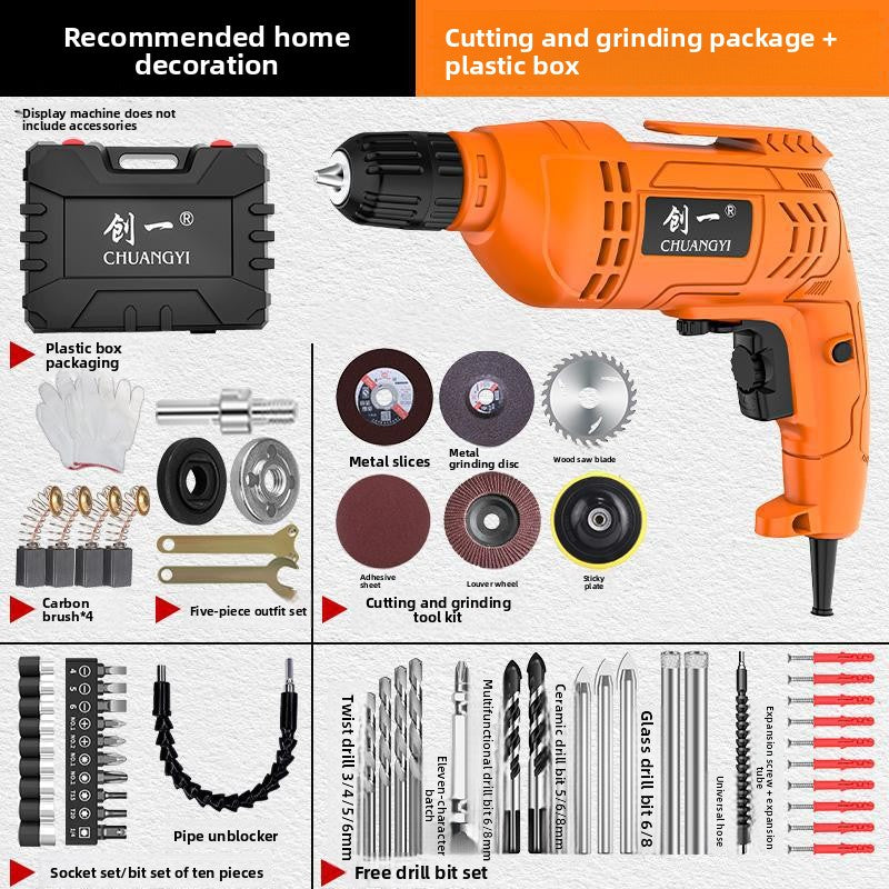 Multifunctional Electric Hand Drill for Home and Industrial Use