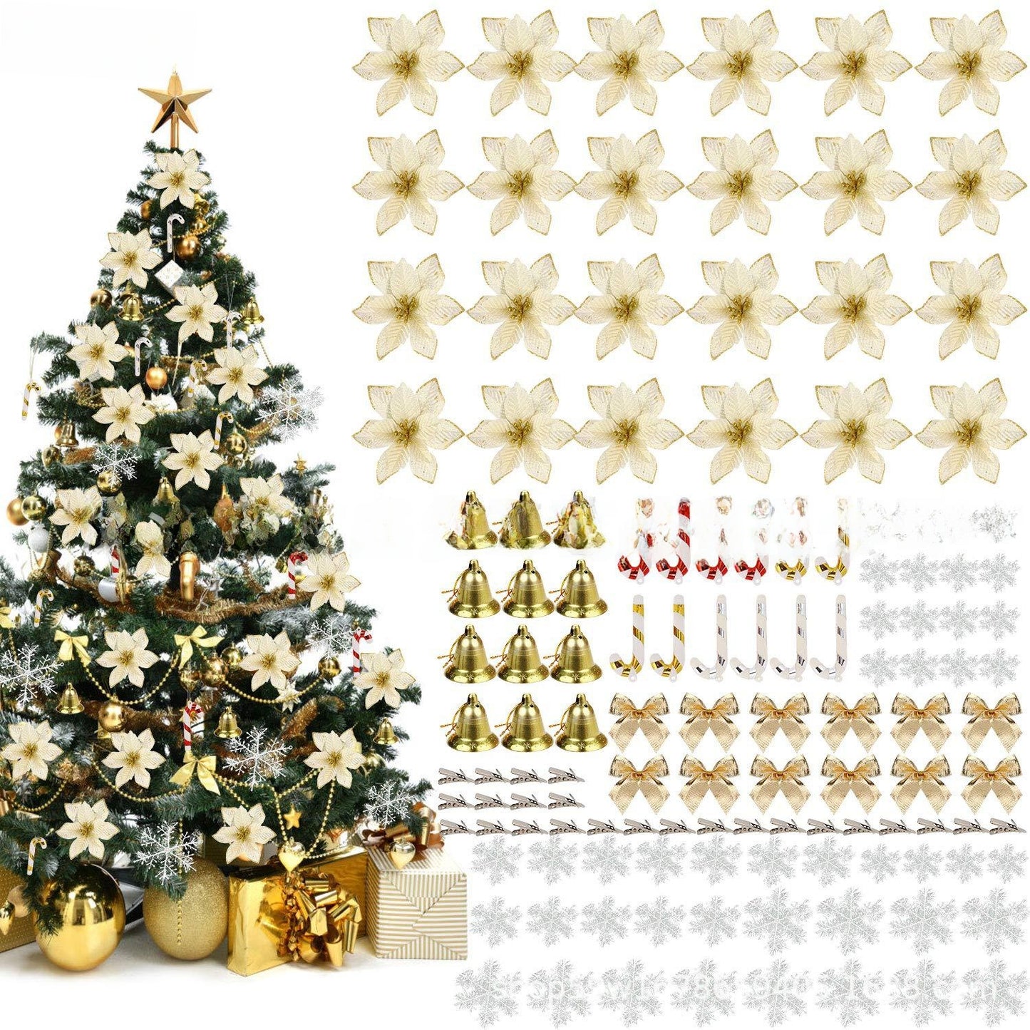 120 Pcs Christmas Tree Decoration