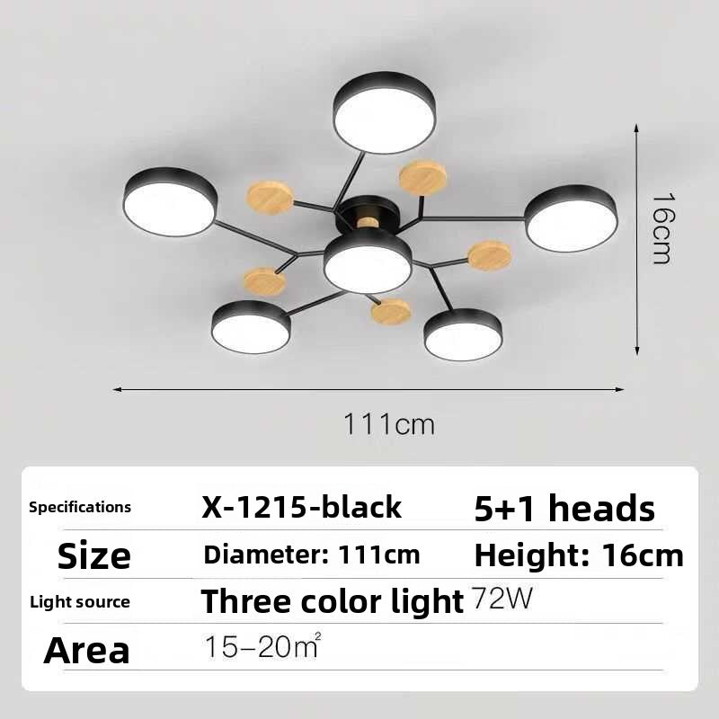 Nordic LED Ceiling Light with Adjustable Color Temperature