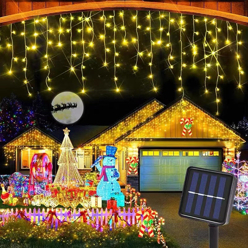 Solar Curtain Lights for Outdoor Decoration
