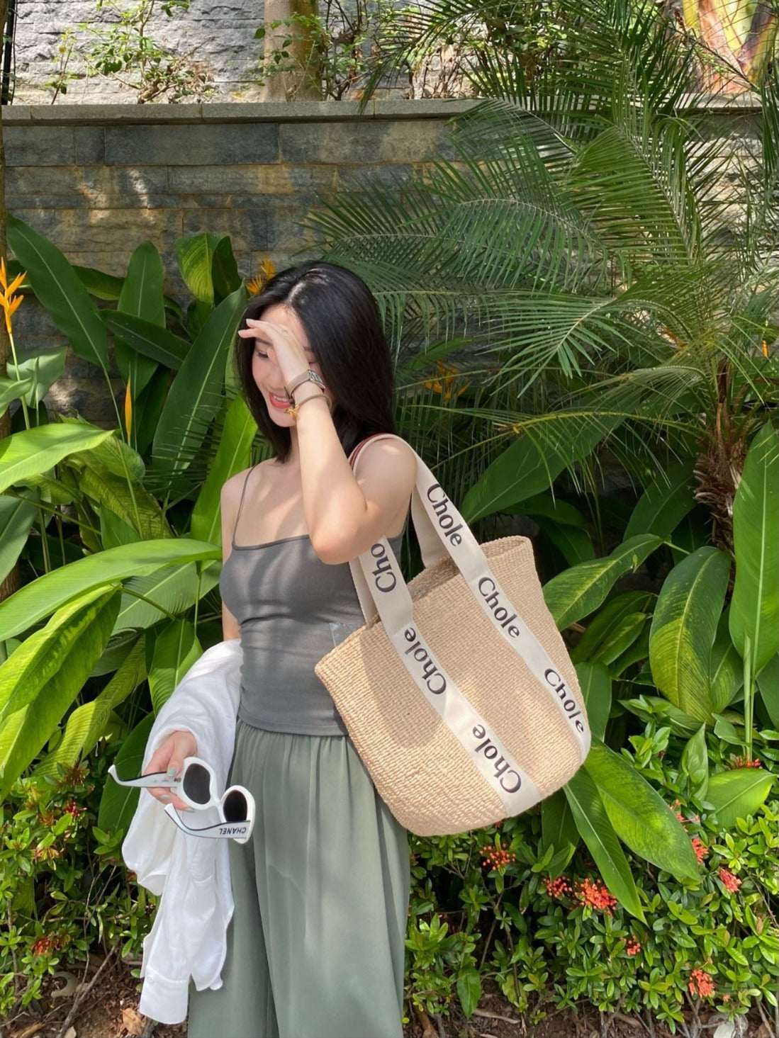 Straw Woven Beach Bag for Women