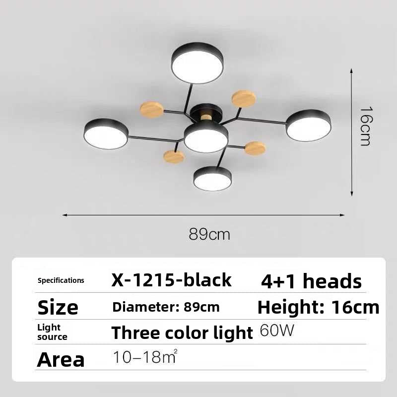 Nordic LED Ceiling Light with Adjustable Color Temperature