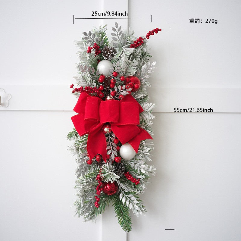 Nordic Christmas Bow Door Hanging Decoration