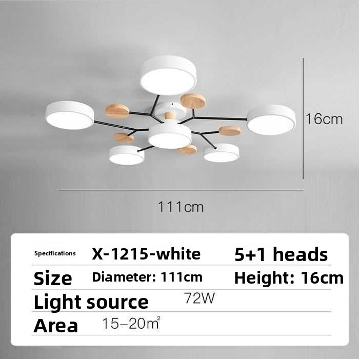 Nordic LED Ceiling Light with Adjustable Color Temperature