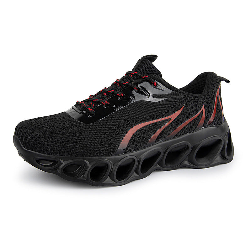 Breathable Casual Sports Shoes with Flame Design
