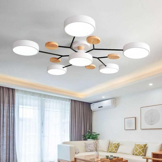 Nordic LED Ceiling Light with Adjustable Color Temperature