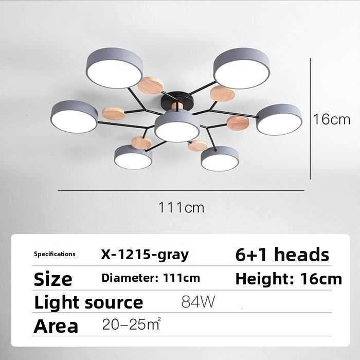 Nordic LED Ceiling Light with Adjustable Color Temperature