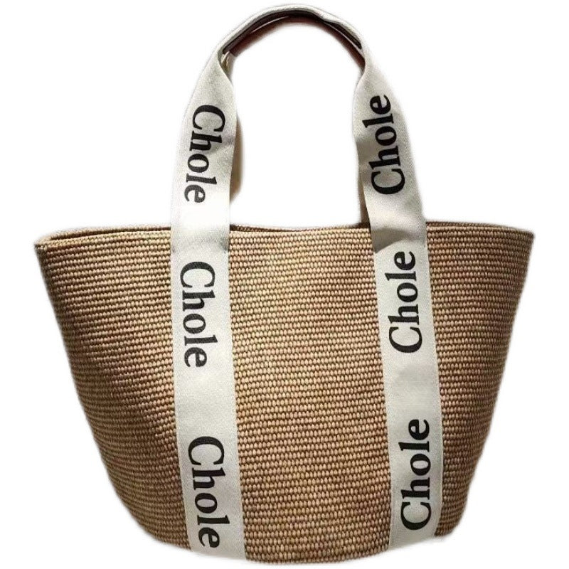 Straw Woven Beach Bag for Women